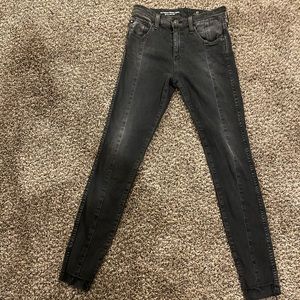AG High Rise Farrah Skinny Jeans
